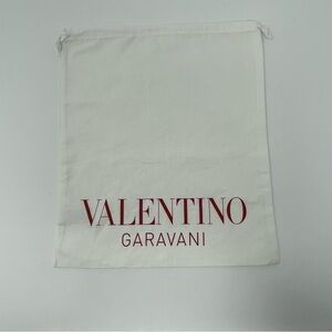 Valentino Garavani Dust Bag Cotton Canvas Drawstring Storage 13”x 12” Purse